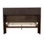 Queen Bed With Bookcase Headboard - Brown