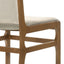 Contemporary Dining Chair Set Upholstered Fabric With Rubberwood Frame
