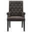 Norwich - Dining Arm Chair With Button Tufting And Rolled Top