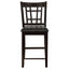 Lattice Back Counter Height Stools (Set of 2)