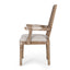 Elegant French Country Style Dining Chair With Cane Backrest
