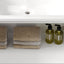 Wall Mounted Bathroom Vanity With Sink, 2 Open Shelves - White