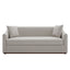 3 Seater Sofa With Wrap Around Armrests And Throw Pillows
