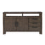 Side Server With Glass Inlay - Dark Oak