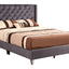 Upholstered Nailhead Trim Chic Bed
