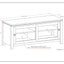 Cosmopolitan - Handcrafted TV Media Stand