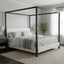Modern Canopy Bed With Upholstery