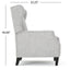 Westeros Wing Back Fabric Upholstered Recliner