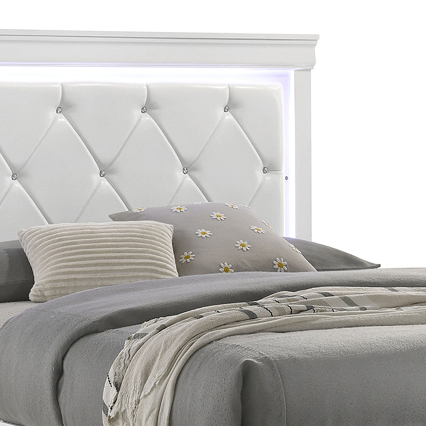 Blaze - Modern Bed With LED Headboard