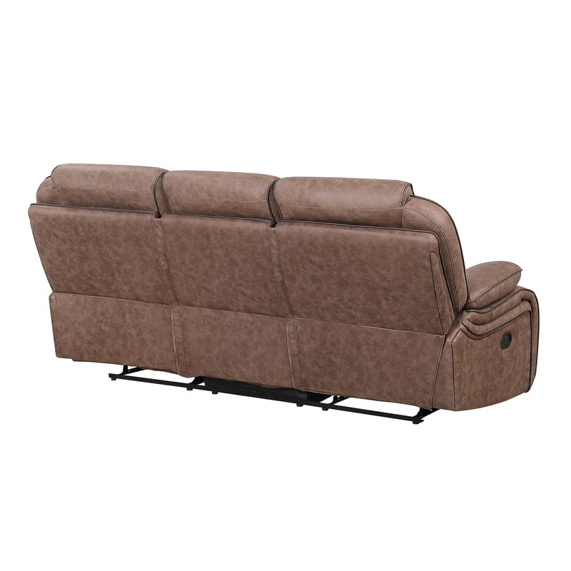 Lucius - Reclining Sofa With Manual Recline - Brown