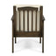 Casa Acacia Wood Club Chairs (Set of 2) With Water Resistant Cushions - Gray / Cream
