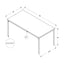 Table, Rectangular, Contemporary & Modern Stylish Design