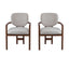 Upholstered Arm Dining Chairs (Set of 2)