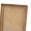 Upholstered Dining Chair With Cane Backrest