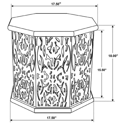 Watsonville - Octagonal Side Table - Natural