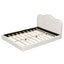 Upholstered Platform Bed With Sturdy Frame And Headboard