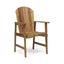 Outdoor Weather Resistant Acacia Wood Adirondack Dining Chairs (Set of 2)