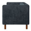3 Seater Sofa With Square Arms, Tufted Pillow Back For Living Room