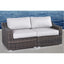 Chic Wide Outdoor Loveseat With Cushions