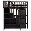 Loft Bed With Stairs, Bookshelf, Drawers, Desk & Wardrobe, Space Saving Multifunctional Furniture