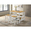 Cowichan - Kitchen Island Counter Table With Pot Rack - White
