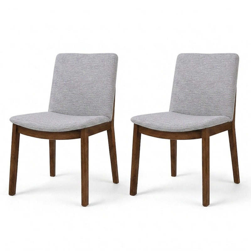 Laura - Mid-Century Modern Solid Wood Dining Chair (Set of 2)