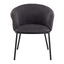 Ashland - Contemporary Chair - Black / Charcoal