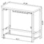 Tonneson - Bar Table With Trestle Base And Wine Storage - White