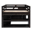 Loft Bed With Retractable Writing Desk And 3 Drawers With Storage Stairs And Shelves