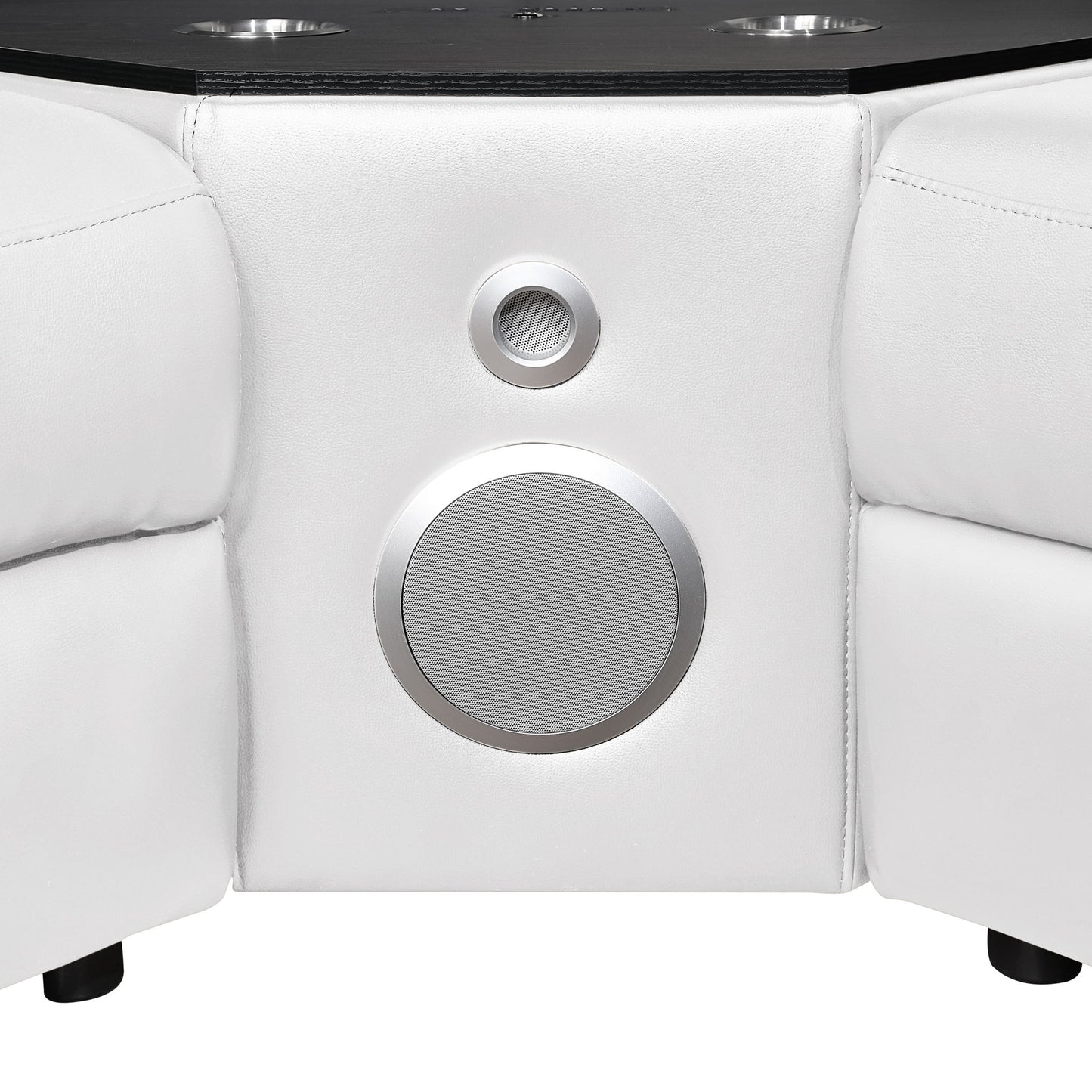 Nova - Sectional With Bluetooth Speaker, LED And Lifting Wine Cabinet