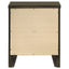 Clement - 2 Drawer Nightstand Bedside Table - Espresso