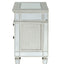 Varian - Mirrored Nightstand - Silver