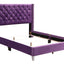 Upholstered Nailhead Trim Chic Bed