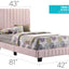 Channel Tufted Bed