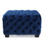 Modern Glam Ottoman With Upholstery And Button Tufted Design