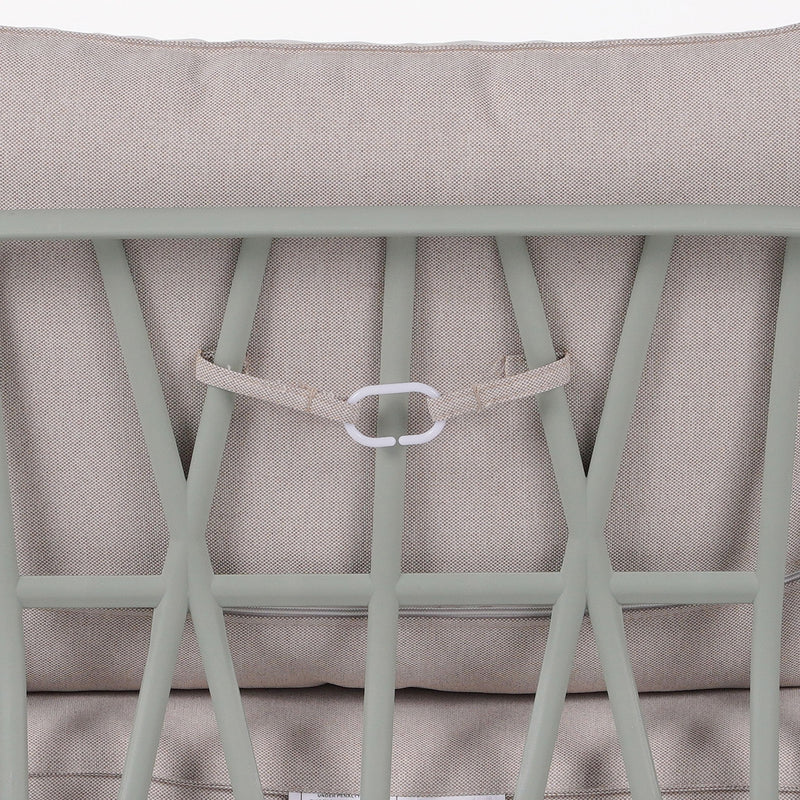 Huron - Outdoor Patio Club Chair (Set of 2) - Beige / Light Green
