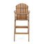 Outdoor Acacia Wood Adirondack Barstools (Set of 2)