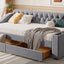 Upholstered Daybed With Storage Armrests And USB Port