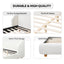 Modern Upholstered Bed Frame With Wingback Headboard