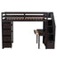 Loft Bed With Storage Drawers, Desk And Stairs With Shelves