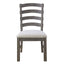 Upholstered Dining Chairs (Set of 2) - Brown - Wood