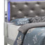 Bed With LED Light Accents Headboard