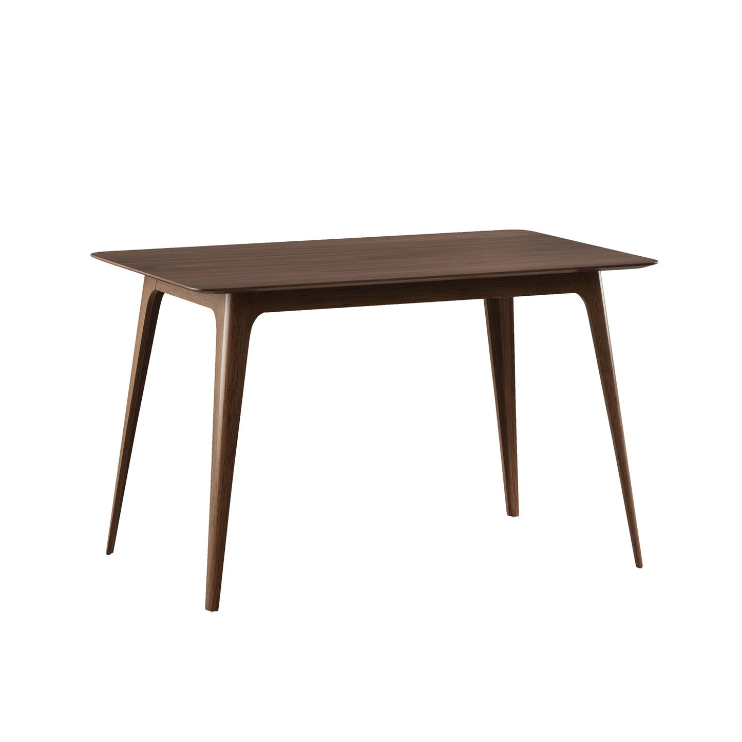 5 Piece Dining Set With 1 Table And 4 Upholstered Chairs - Brown / Walnut