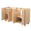 Bathroom Vanity Cabinet Only, 3 Drawers 4 Doors, Soft Close, Adjustable Shelf - Wood