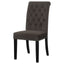 Side Chairs With Tufting Nailhead Trim (Set of 2) - Brown