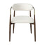 Clayten - Arm Chair (Set of 2) - Brown Oak / Off White