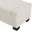 Textured Boucle Ottoman Bench With Hinged Lid For Seating And Storage - Beige
