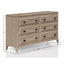 Queen Canopy Bedroom Set With A 2 Drawer Nightstand A Dresser With Poster Mirror And A Door Chest - Sand