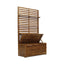 Storage Bench With Rack - Teak