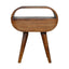 Circular Open Bedside Nightstand